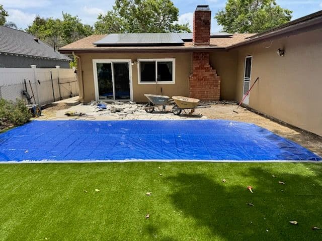 Van Nuys Backyard Patio Transformation Begins image